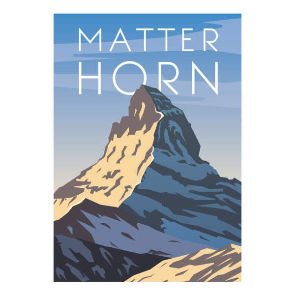 plakat grafika Mój Matterhorn